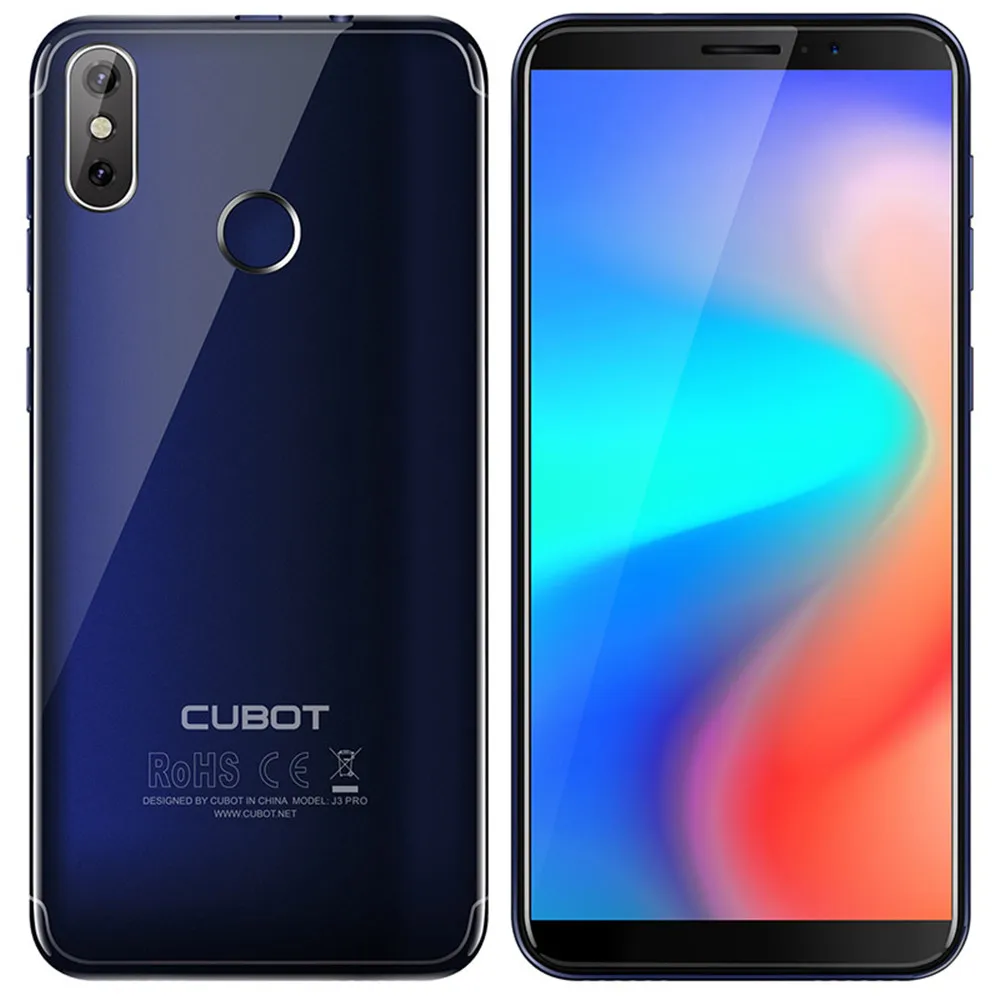 Cubot J3 Pro 5 дюймов Android go 18:9 полный Экран 1 ГБ 16 MT6739 четырехъядерный смартфон 13MP + 2MP