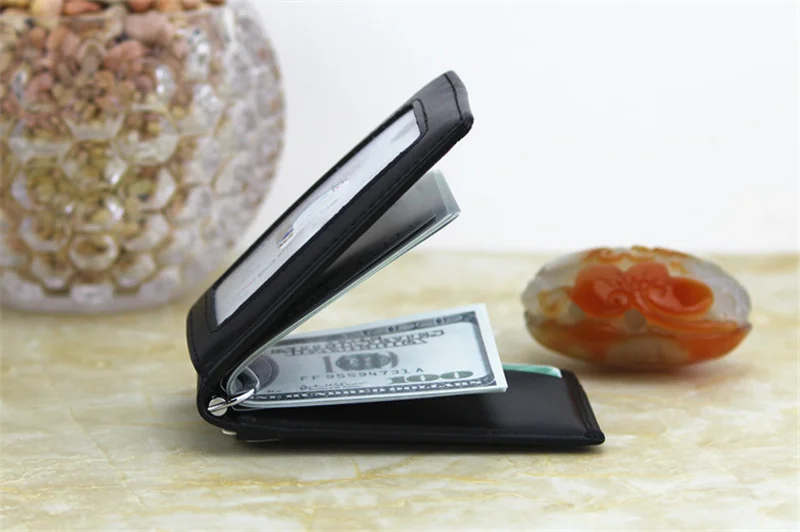 Модный женский мужской кошелек зажим для денег Открытый зажим для денег Ультратонкий карманный зажим Чехол для кредитных карт мини креативный кошелек