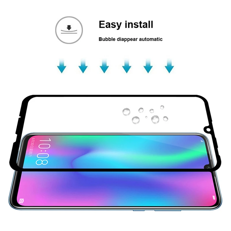 Защитное стекло для Huawei Honor 10 9 lite light life полное покрытие защита экрана закаленное