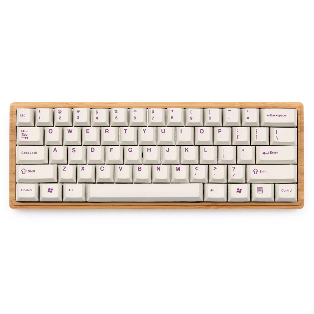 Enjoypbt фиолетовые на белых кепках Вишневый профиль PBT краситель подстилка 117 ключей