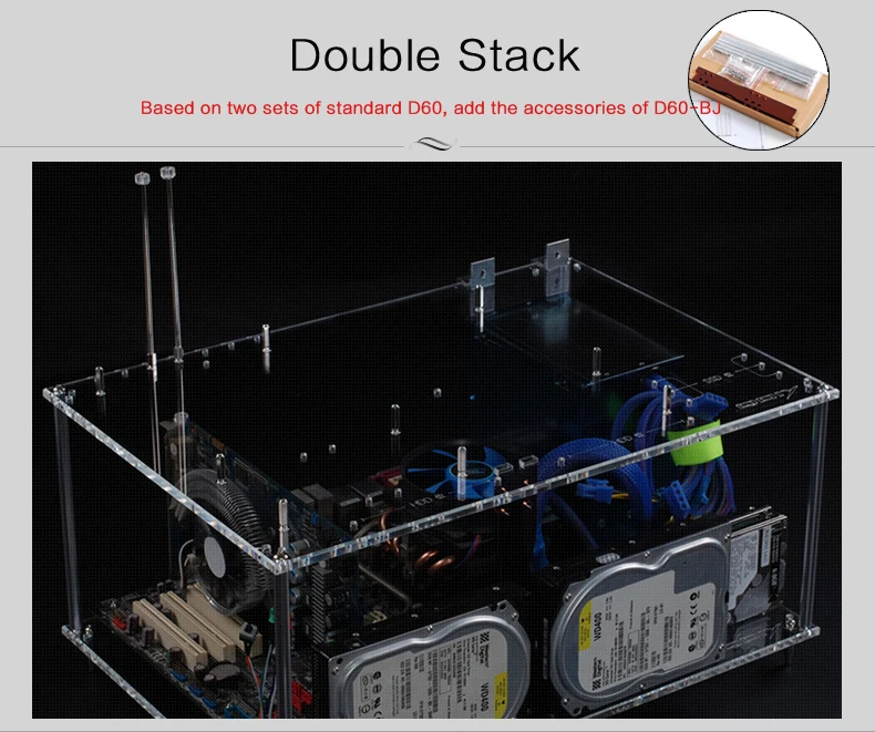 qdiy pc d60 на продаже персонализированных прозрачный акриловый водной охлажденный