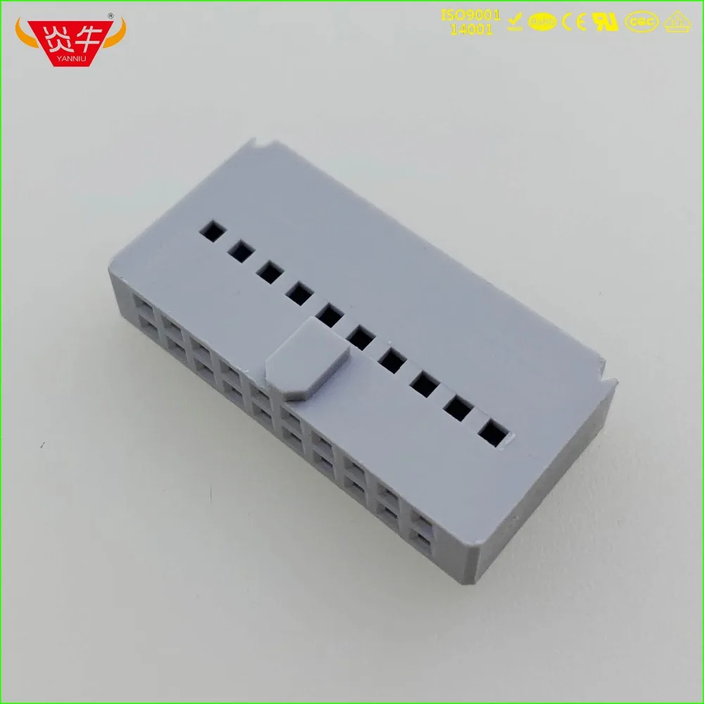 DC6 20P гнездо 2 54 мм Шаг 20PIN линия нажатия типа IDC разъем разъемы ISP JTAG заголовок для
