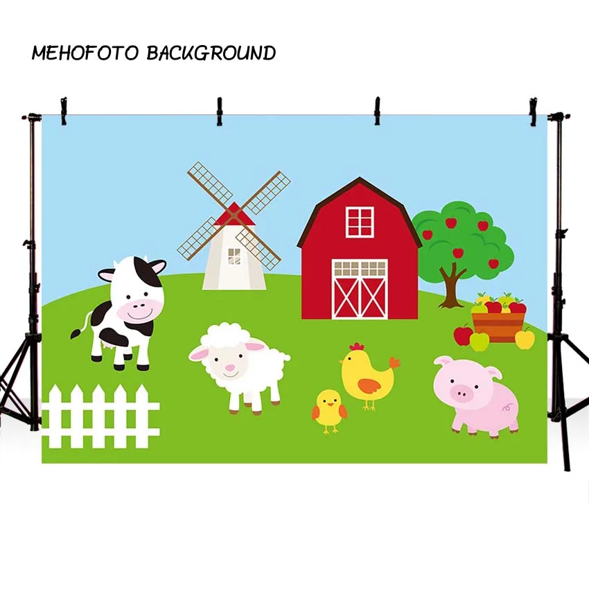 Фон для фотосъемки с изображением фермы