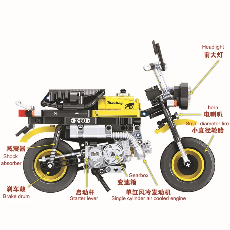 

Motorbike Model Building Blocks Set Winner Technic Creator Motorcycle Bricks Classic Car Model Kids Toy For Children Gift