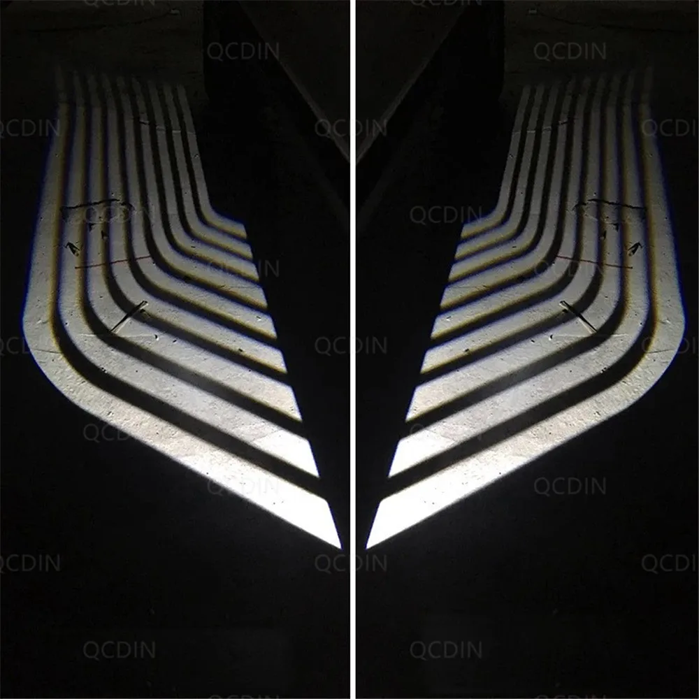 QCDIN 2 шт. автомобиля крылья светодио дный ангела светодиодные приветственные огни
