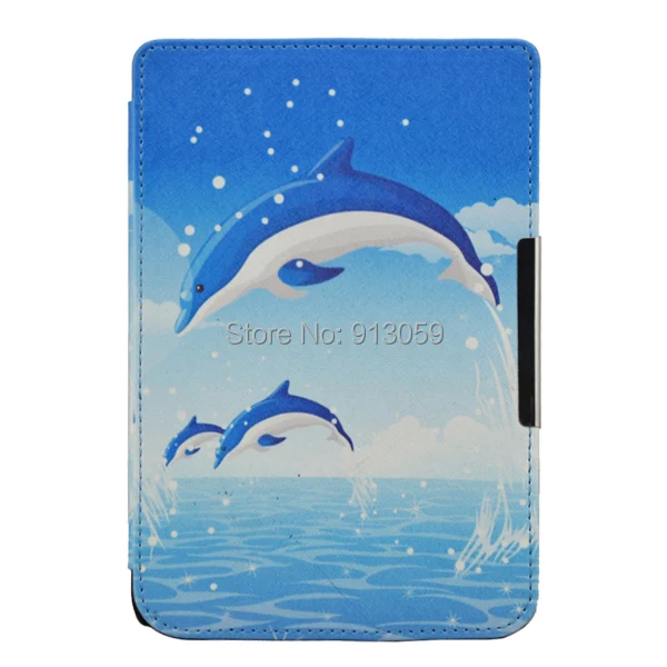 Защитный умный кожаный чехол для PocketBook Touch 624/626 ereader + Защитная пленка экрана 1 шт. |