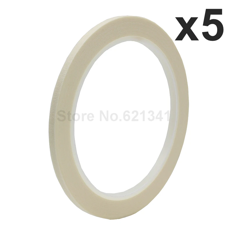 

5 рулонов белые 4 мм x 25 м драпированные ленты для изготовления узоров маскирующая лента и лента для дизайна ногтей Бесплатная доставка