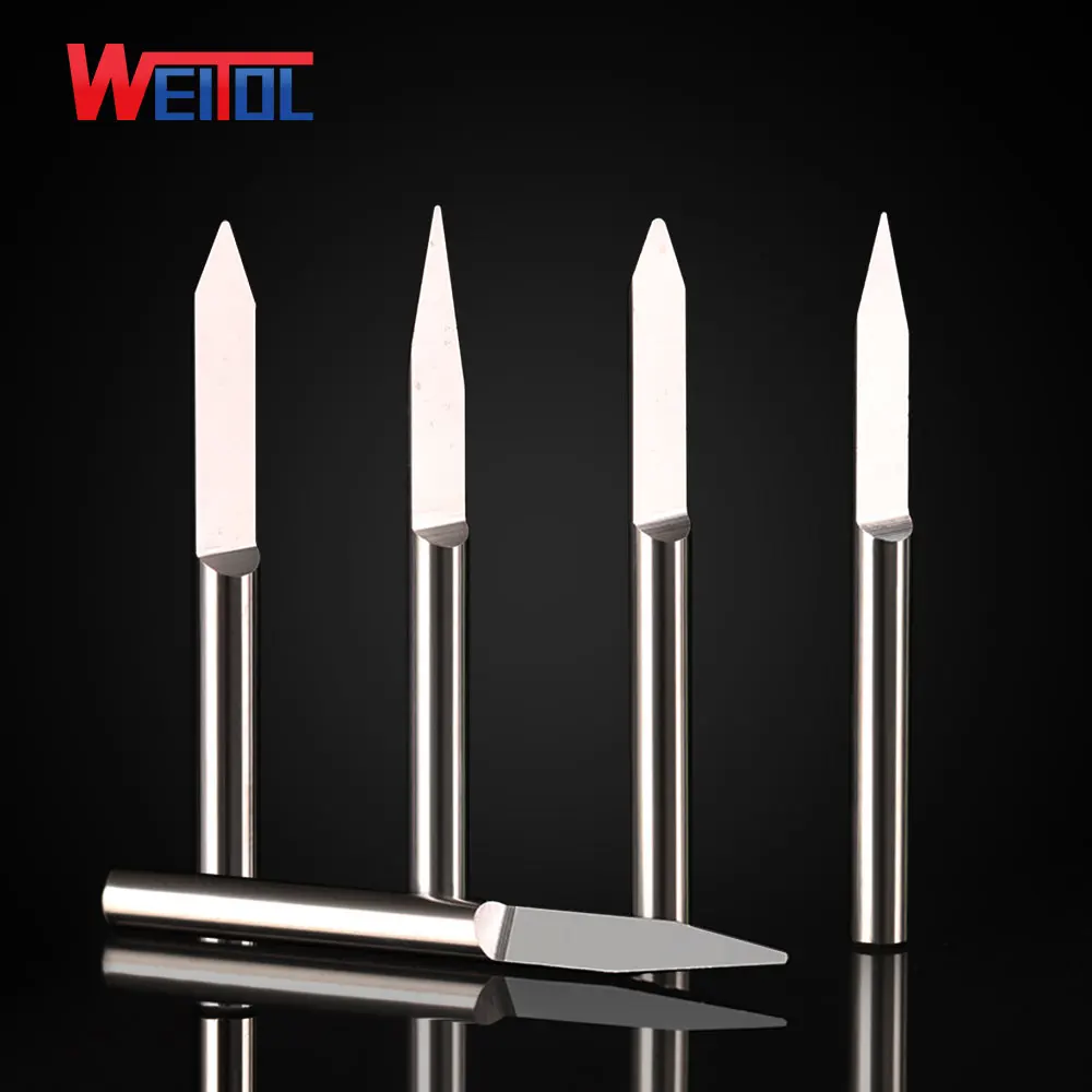 Weitol 10 шт./лот N 3 175 мм V образная форма карбидные гравировальные биты PCB фрезерный