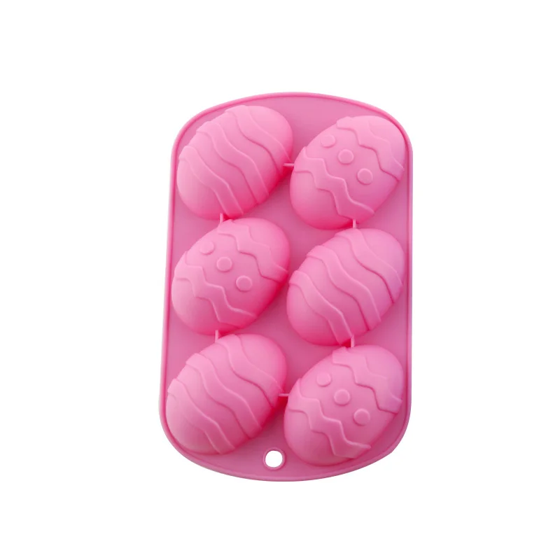 Pink FILBAKE, пасхальные яйца, силиконовая форма, форма для шоколада, инструменты для выпечки тортов, сделай сам, желе, пудинг, мороженое, мыло, помадка, оборудование для выпечки - Цвет: Pink