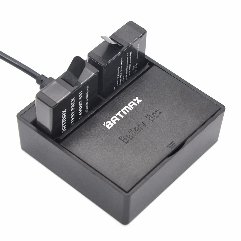 Зарядное устройство с двумя USB портами для Gopro Hero 5 аккумулятор телефона AHDBT501 6