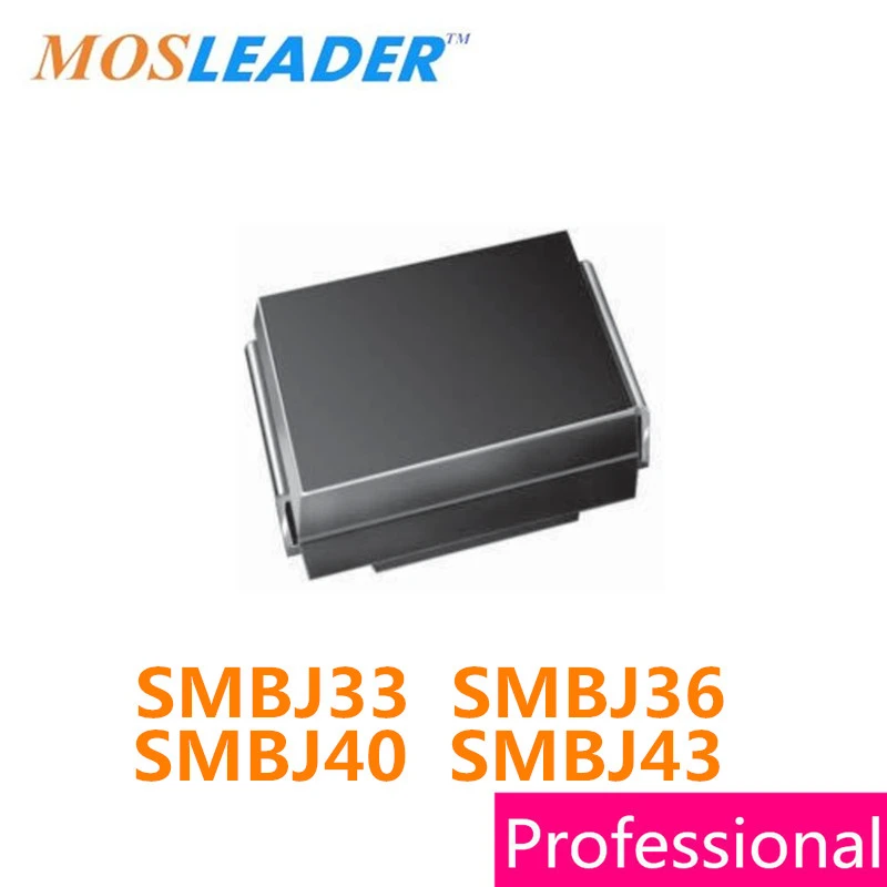 Mosleader 750 шт. DO214AA SMB SMBJ33 SMBJ33A SMBJ33CA SMBJ36 SMBJ36A SMBJ36CA SMBJ40 SMBJ40A SMBJ40CA SMBJ43 SMBJ43A SMBJ43CA|Запасные