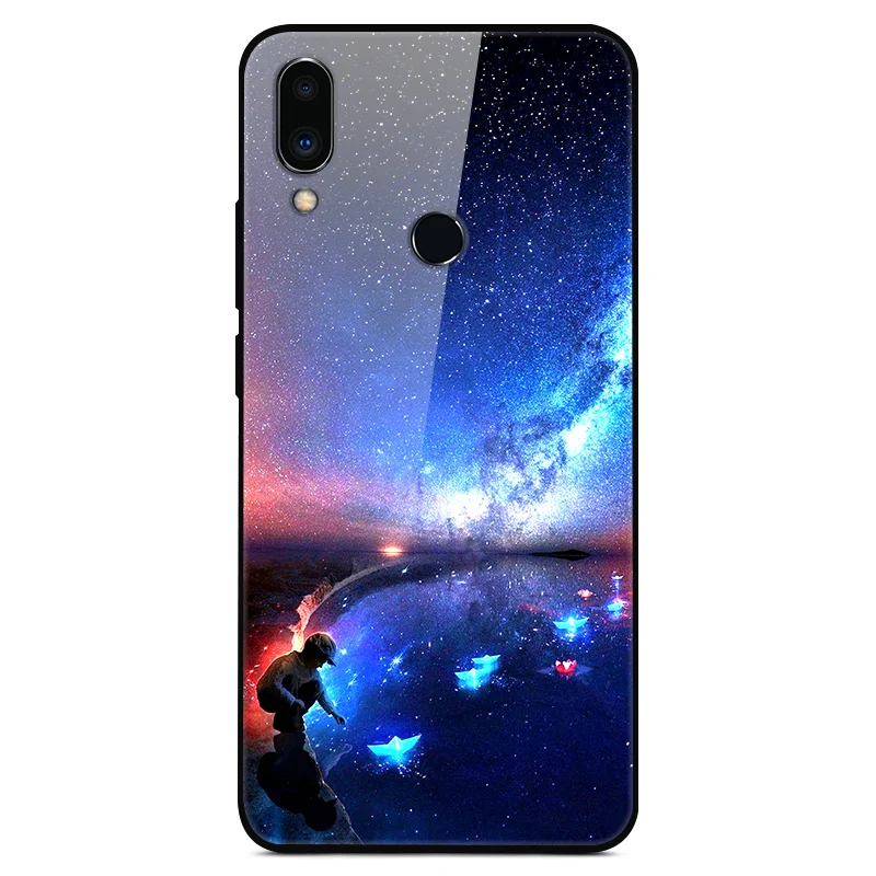 Чехол из закаленного стекла для Meizu Note 9, мягкий бампер, 3D мраморный принт с животными, Funda для Meizu Note 9, Note9, M9, Note, чехол для телефона