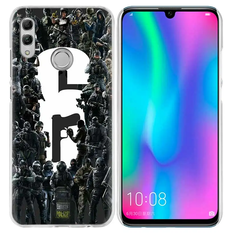 09 Радуга шесть чехол для huawei Honor 8X Y9 9 10 Lite Play 7C 8C 8S 8A фотоаппаратов моментальной печати 7S 7A Pro V20 20i Y6 Y7 Y5 Жесткий PC Капа чехол для телефона - Цвет: 09