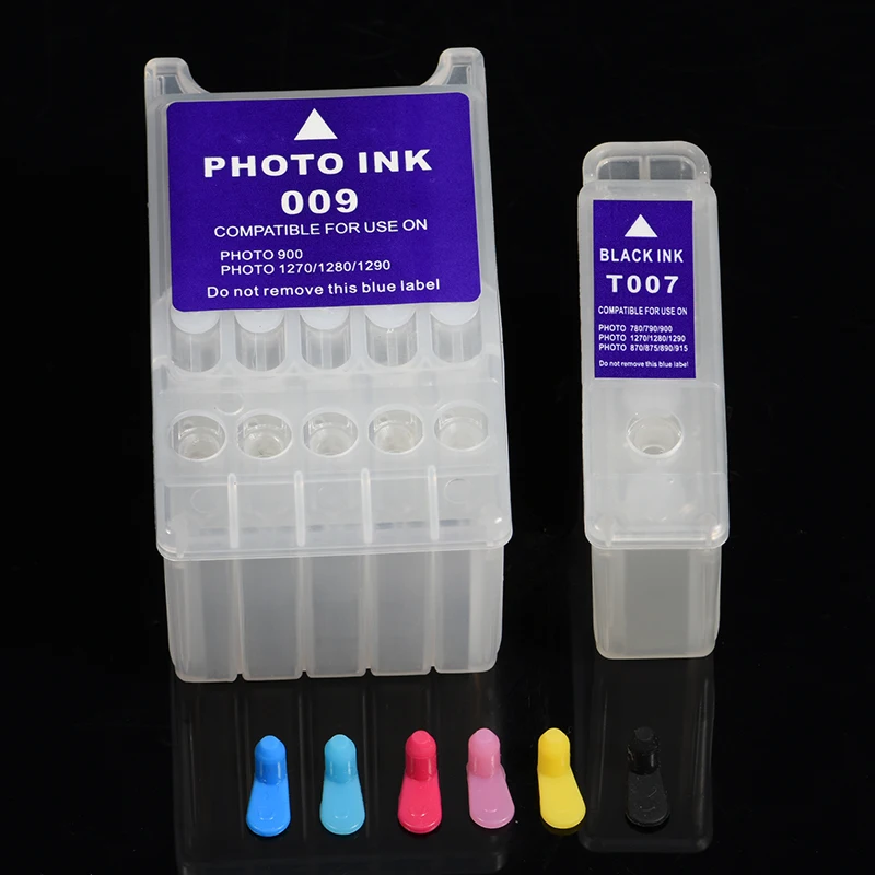 T007 T009 Refillable патрон чернил для принтера Epson Stylus Photo 1270 1280 1290 900 принтер | Компьютеры и