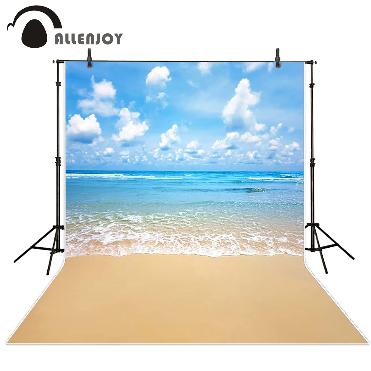Фон Allenjoy для фотосъемки с пейзажем свежий пляж летняя вода море фон фотостудии