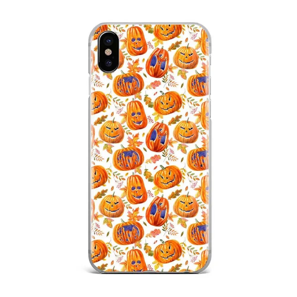 TPU D1759 Осенний оранжевый Хэллоуин Кукуруза лиса чехол для телефона для iPhone 11 PRO MAX 5S 6s 8 7 plus XR XS X P20 pro осень Тыква ТПУ силиконовый чехол - Цвет: TPU D1759