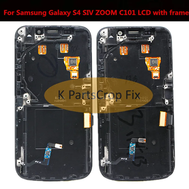 Сенсорный экран для Samsung Galaxy S4 SIV ZOOM C101 ЖК дисплей с рамкой и дигитайзером в сборе