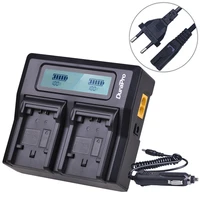 durapro lcd dual quick charger for sony np fv50 np fp50 np fp70 fp90 np fh50 np fh70 np fh100 np fv50 np fv100 np fv70 battery