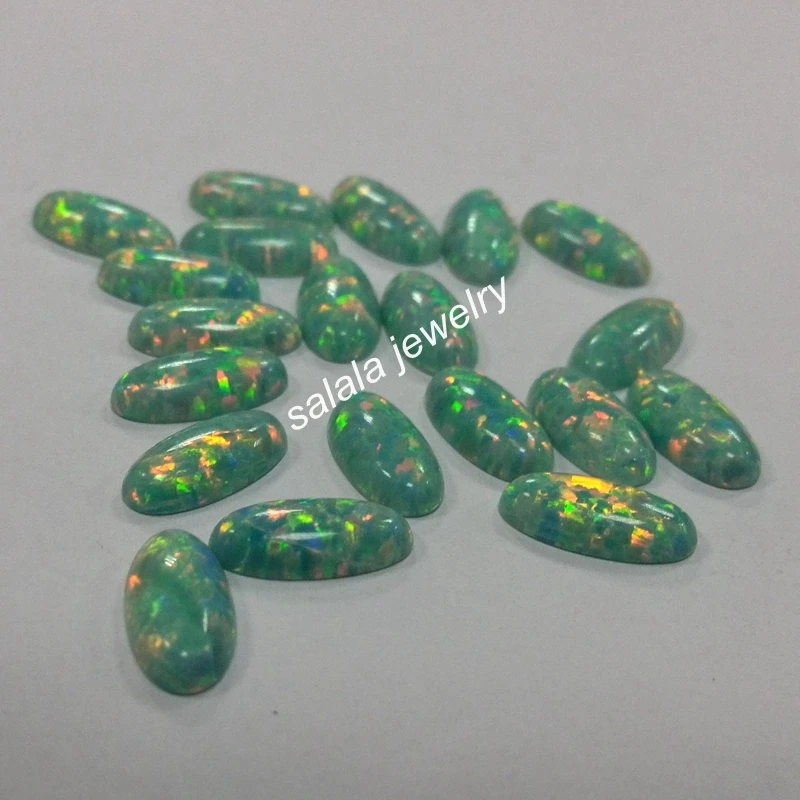 50pcs/lot Free Shipping 6x12 mm op03 Moon Yellow Synthetic Fire Opal, Oval Cabochon Fire Opal Stone