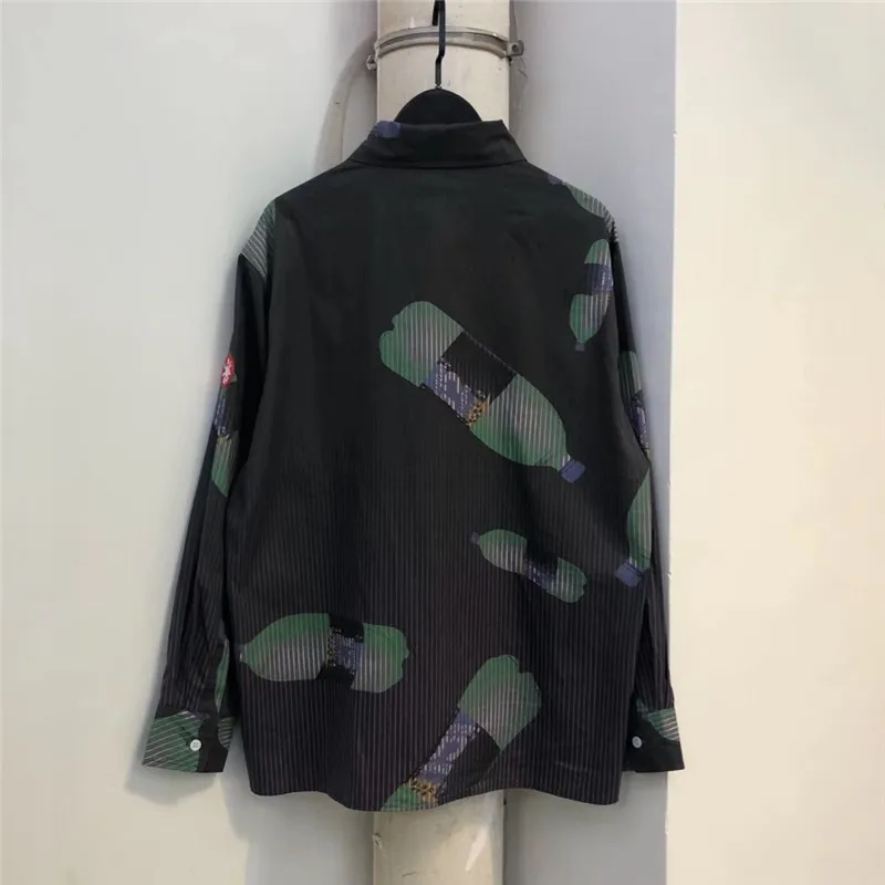 Cav Empt бутылка для напитков рубашка для мужчин и женщин 1:1 высокое качество повседневные рубашки с длинным рукавом