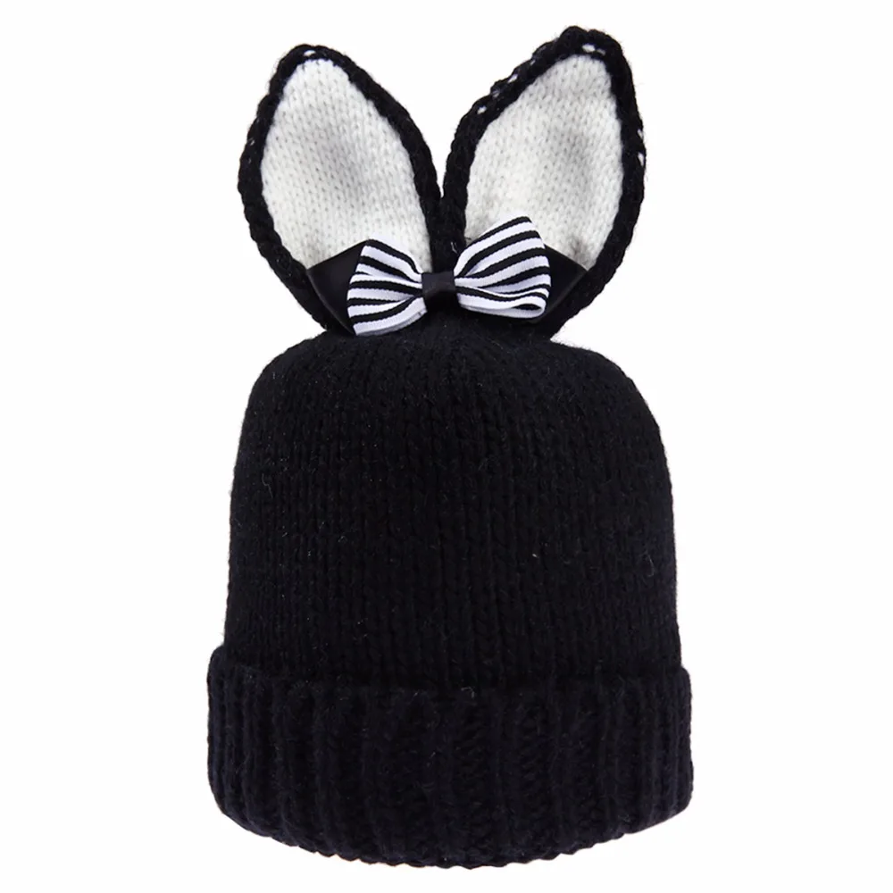 Winter Newborn Baby Hat Rabbit Ear Girls Boys Handmade Crochet Knitted Costume Soft Warm Caps Photography Props Accessories | Детская