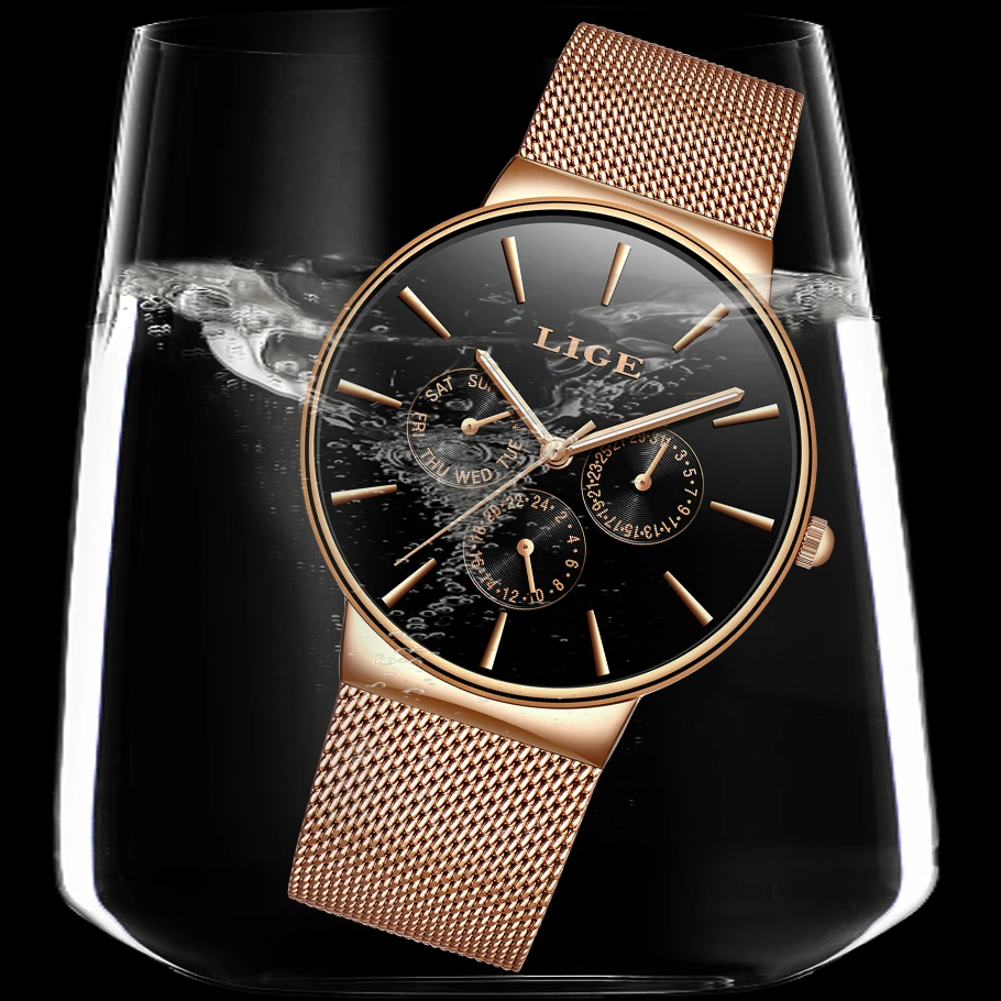 Для Мужчин's Watch2018 Лидирующий бренд LIGE Водонепроницаемый военные часы с