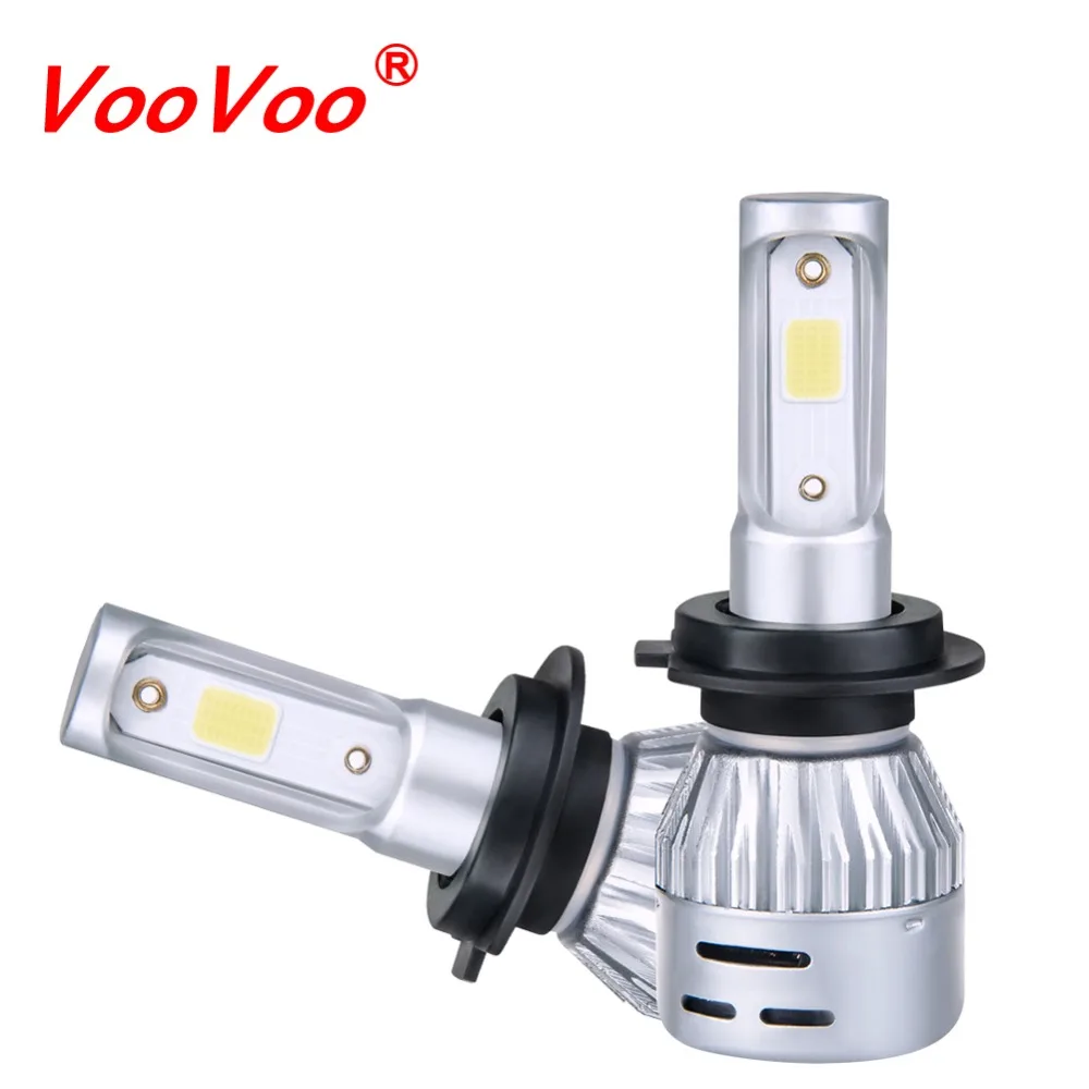 VooVoo Светодиодные Автомобильные фары H7 H1 H4 H11 H8 H9 9005 HB3 9006 HB4 COB лампы светодиодный