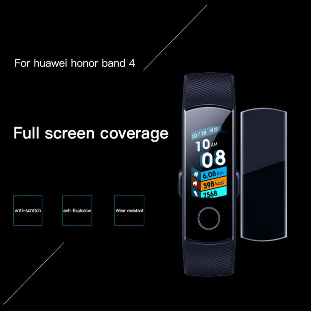 5 шт. ультра тонкая HD защитная пленка для экрана высокой четкости huawei Honor Band 4 Смарт