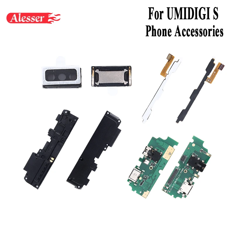 Alesser для UMI Umidigi S USB разъем плата зарядки с гибким кабелем PCB наушник мощность