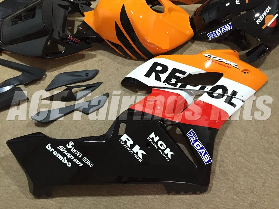 Новый комплект обтекателей из АБС-пластика 100% подходит для Honda CBR1000RR 04 05