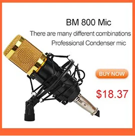 Bm 800 конденсаторный микрофон bm800 подставка Настольный держатель Поп фильтр штатив Звуковая карта для компьютера студии караоке Mikrafon гитара