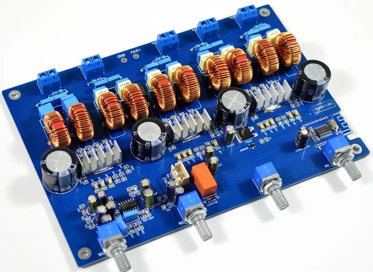 

TPA3116 DC24V 4.2 Bluetooth 4*50W+100W power amplifier board