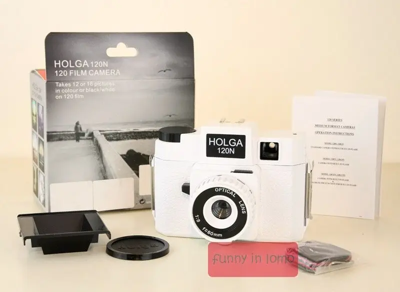 Камера HOLGA 120 среднего формата 120N / N белая Ломография Lomo Kodak Fujifilm|Плёночные и