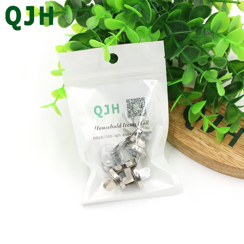 5 шт./набор серебряные сумки Крючки для рукоделия и одежды магнитные кнопки