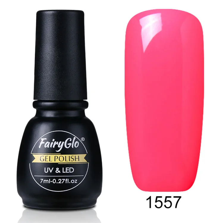 1557 FairyGl, 7 мл, чистый цвет, Гель-лак, УФ-гель для ногтей, впитывающая краска, Гель-лак, Полупостоянный Гибридный лак, лаковый лак, эмаль - Цвет: 1557