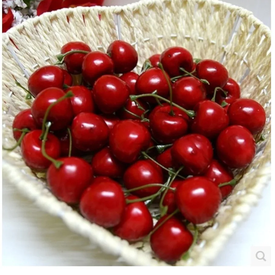 

[ 20 pcs/lot] Christmas decoration Super true red foam simulation cherry fruits artificial vegetables fruits