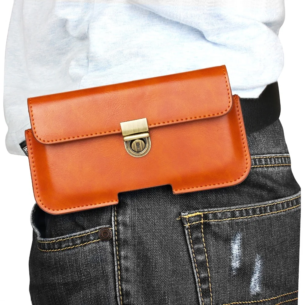 Чехол-кобура для телефона для iPhone 11 Pro Max X XS XR 8 6S 7 Plus из горизонтальной кожаной сумки для мужчин и женщин на поясе 3 4s 5 5s SE.