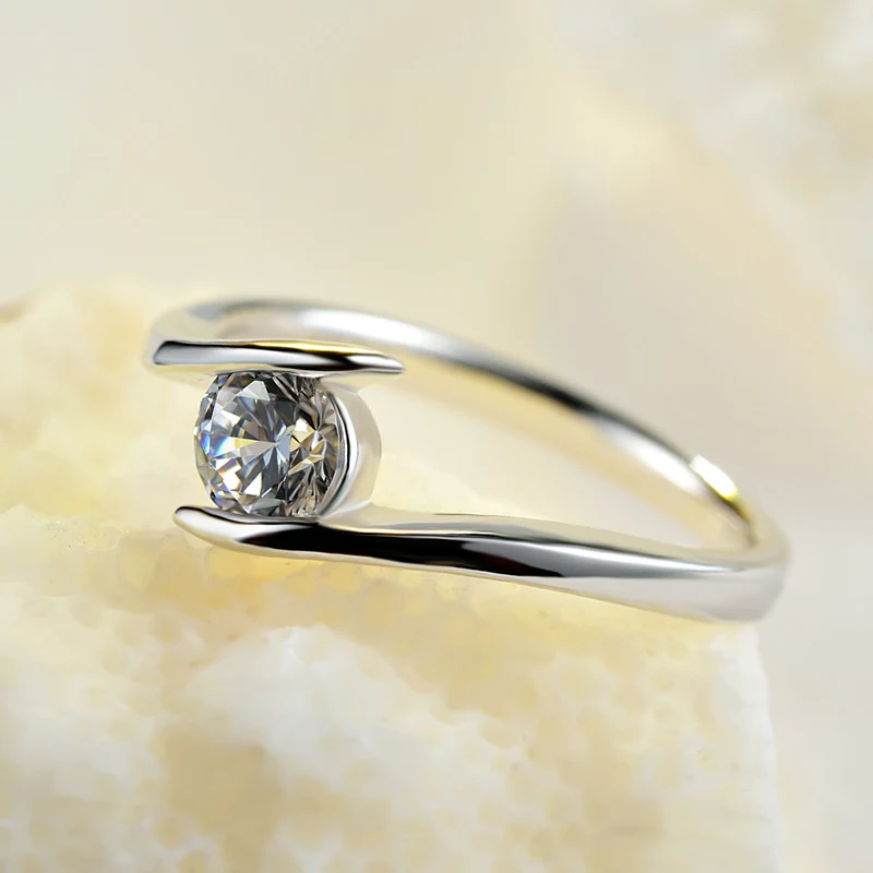 2018 Anillos ювелирные изделия кольца для женщин белый цвет золота циркония