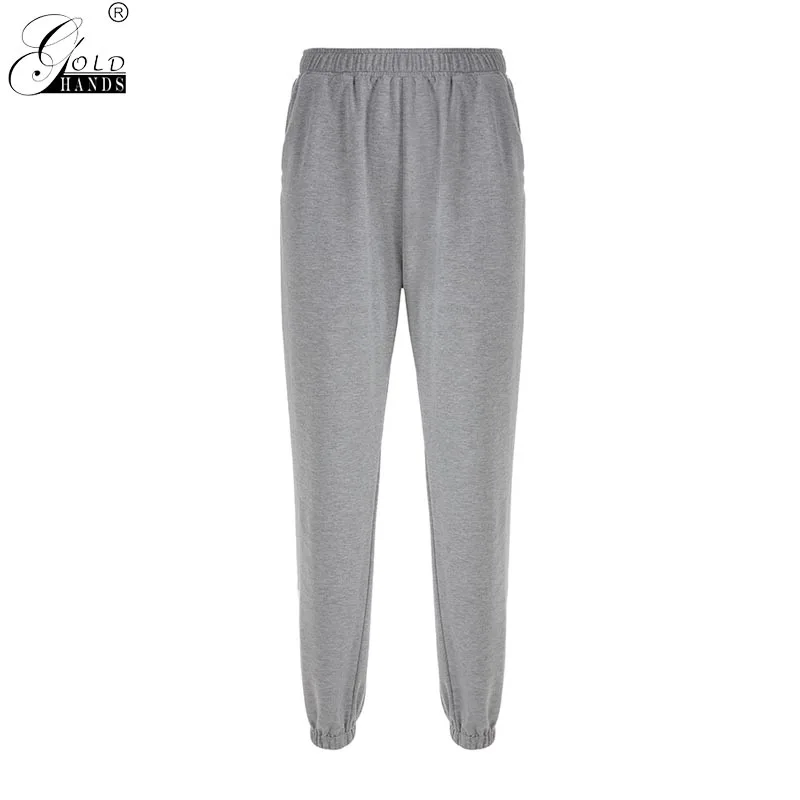 Gold Hands Winter Streetwear Ins Letter Print Slim Pockets Women Harem Pants Loose Pattern Casual Female Pant High Waist | Женская