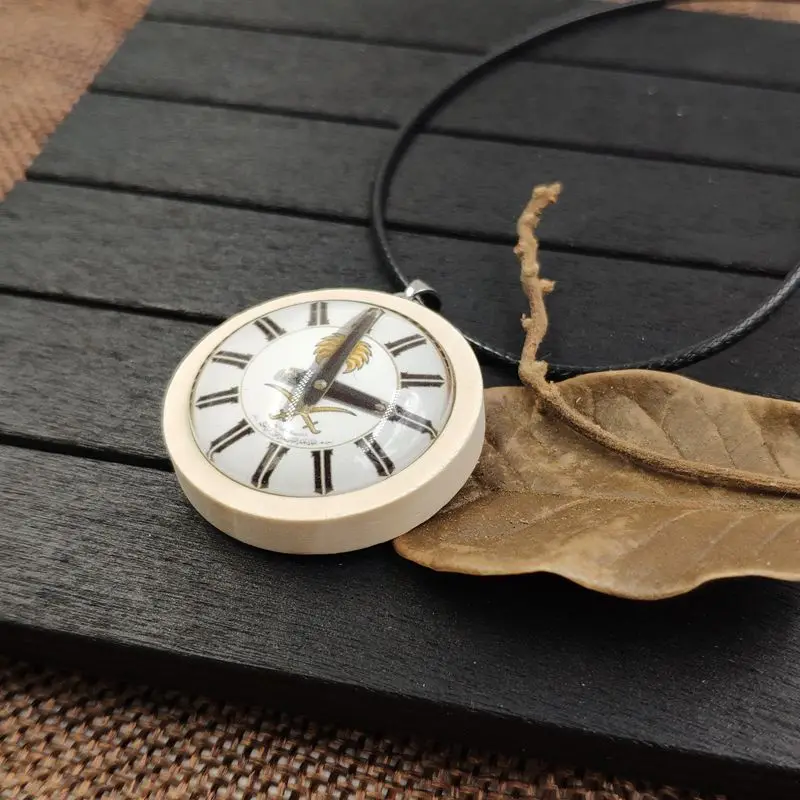 Creative Necklace Wood Wooden Pendant Rope Time Gem Clock Watch Retro Antique Classic Boy Birthday Gift AA019-030 | Украшения и