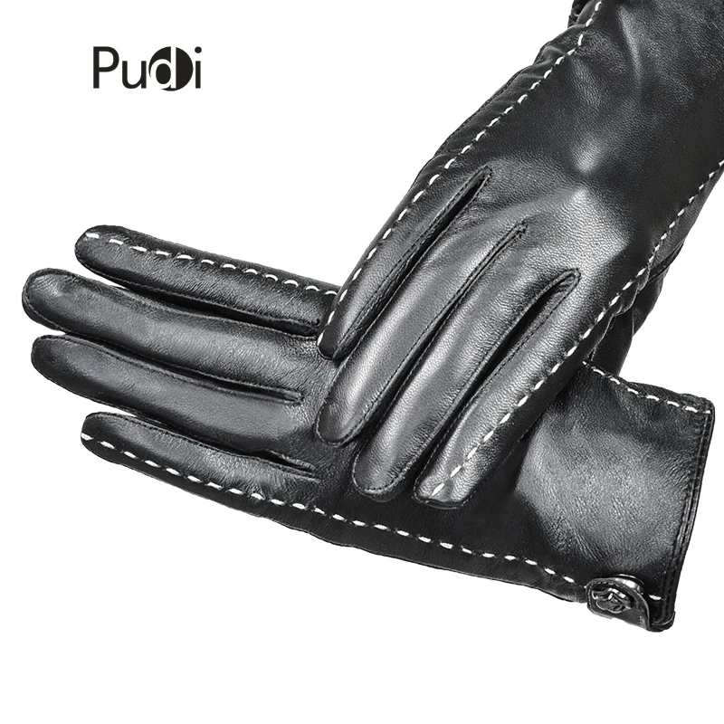 PUDI GL835 женские перчатки из натуральной кожи Натуральная овечья кожа новые модные зимние осенние перчатки