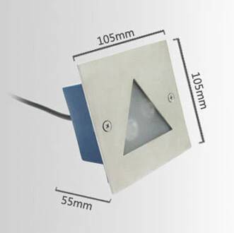Бесплатная доставка 3 Вт квадратный светодиодный настенный светильник наружный