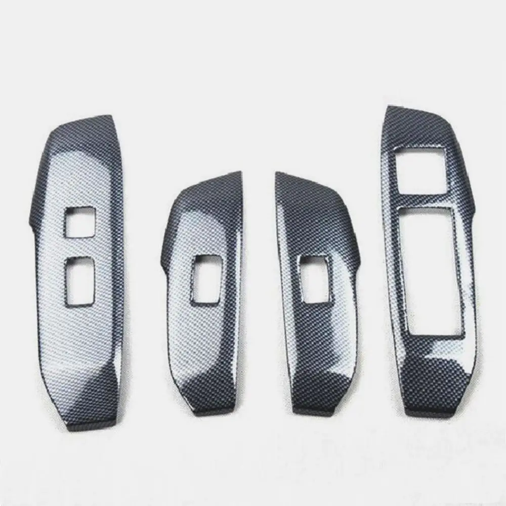 BBQ@FUKA ABS Carbon Fiber style Car Window Lift Frame Cover Trim car sticker for LEXUS NX 200T NX300H accessories |