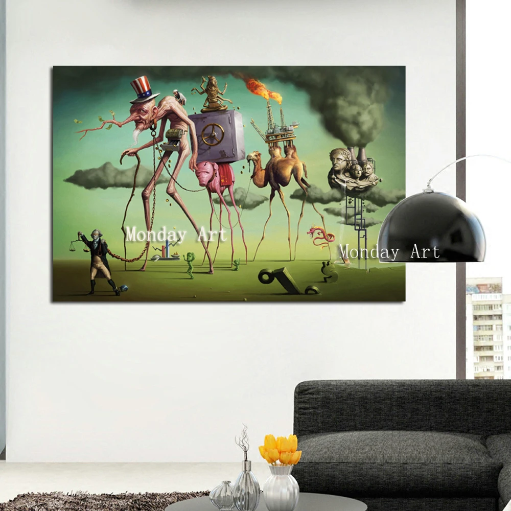 Ручная роспись Salvador Dali настенная художественная роспись Абстрактная Художественная Картина на холсте настенные картины для гостиной классические Куадрос Декорация