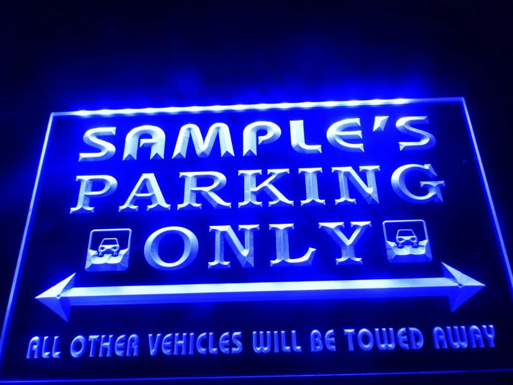

DZ045- Name Personalized Custom Car Parking Only Bar Beer LED Neon Light Sign
