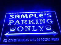 DZ045- Name Personalized Custom Car Parking Only Bar Beer LED Neon Light Sign