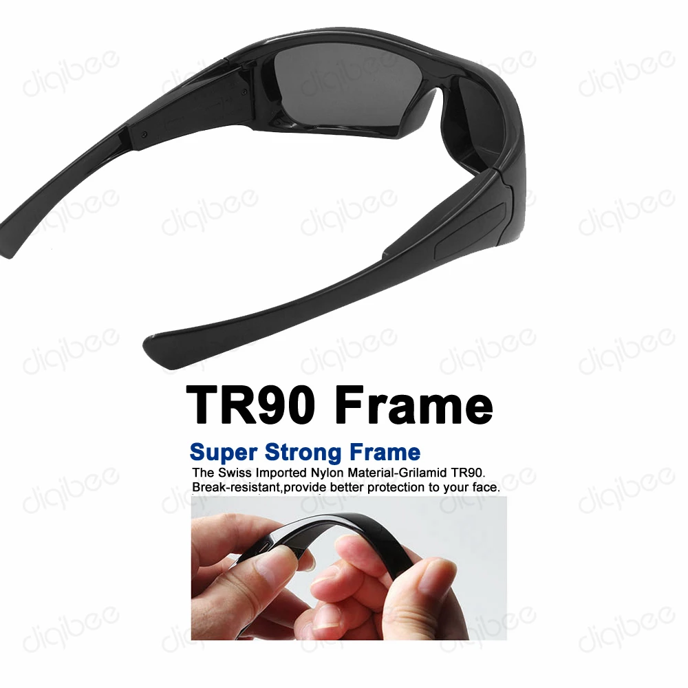 Модные поляризованные солнцезащитные очки с сенсорным режимом TR90 UV400 Bluetooth
