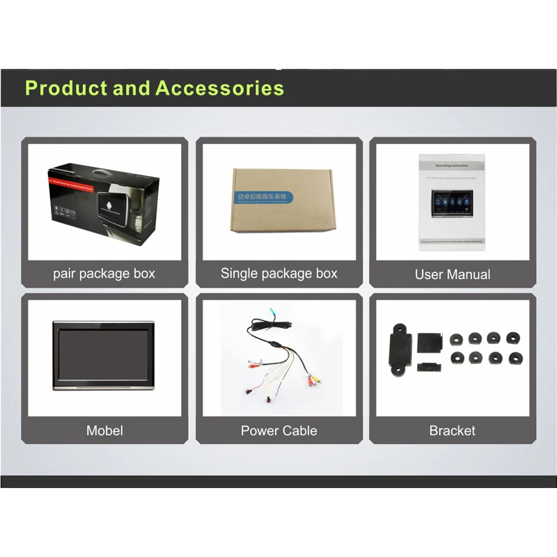 Caroad 10 1 дюймовый Android 6 0 IPS сенсорный экран автомобильный монитор на подголовник HD