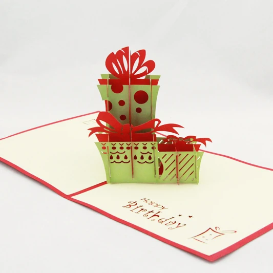 Креативный подарок на день рождения/3D карта kirigami/открытки ручной работы для