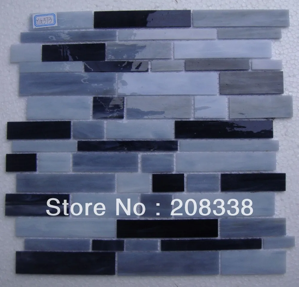 Стеклянная мозаичная плитка для кухни и ванной комнаты стены напольная плитка|tile